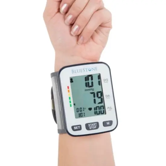 Fleming Supply Adjustable Digital Wrist Blood Pressure Monitor With Carrying Case image {3}