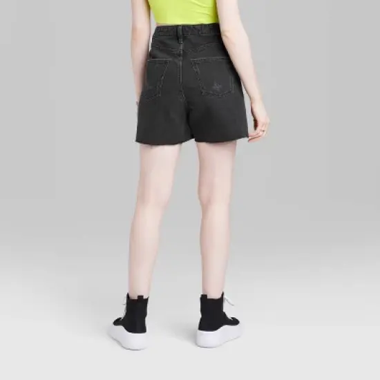 Women's High-Rise Cutoff Midi Jean Shorts - Wild Fable&trade; image {2}