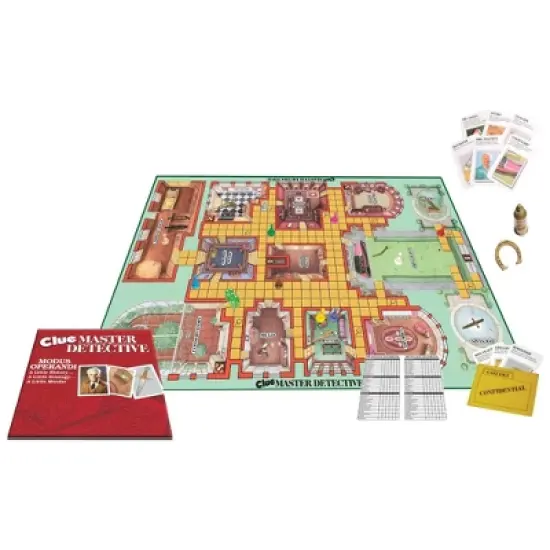 Winning Moves Games USA Board Game &ndash; Clue Master Detective Oversized Brass-Tone Metal Weapons, Largest Clue Game Ever, Up To 10 players, Ages 10+ image {1}