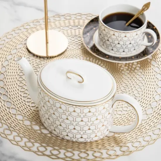 The Whispers of Elegance Tea Service Collection - 600 cc tea pot image {4}