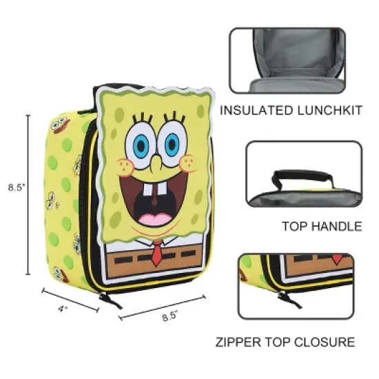 Spongebob Squarepants Padded Insulated Lunch Tote image {3}