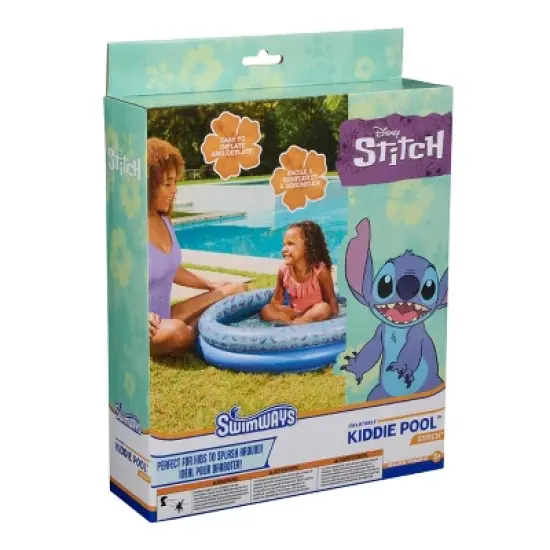Disney Stitch Pool: Inflatable PVC Float for Ages 3+ image {3}