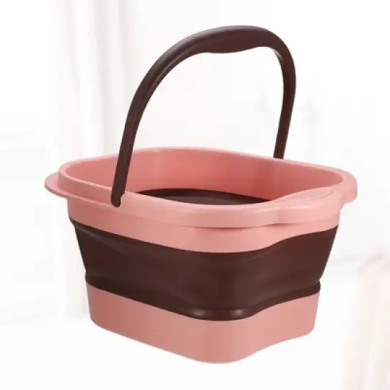 Unique Bargains Collapsible Foot Bath 15L/4 Gallons Pink image {4}