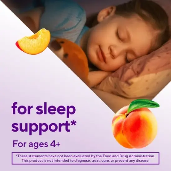 Vitafusion Kids Melatonin Dietary Supplement Gummies - Tropical Peach - 50ct image {3}