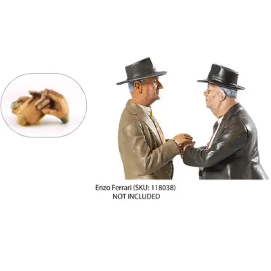 1950's Alfred Neubauer Figurine with Additional Set of 4 Hands for 1/18 Scale Models by Le Mans Miniatures image {2}