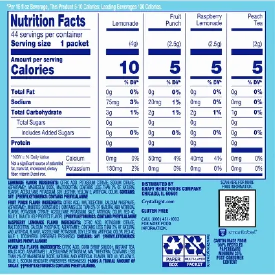 Crystal Light On The Go Variety Pack - 44ct Packets image {1}