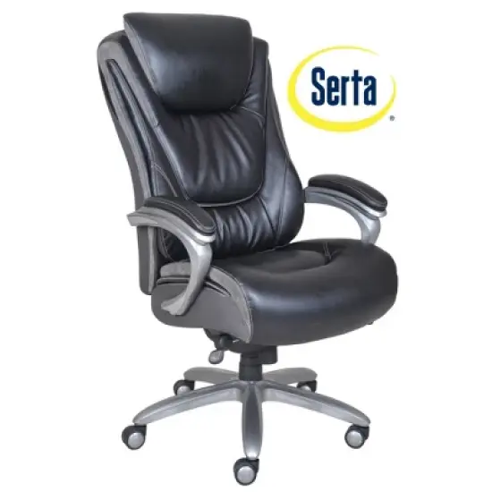 Big & Tall Smart Layers Premium Ultra Executive Chair Bliss Black Bonded Leather - Serta image {18}