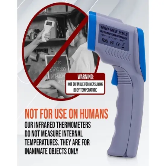 Metris Instruments MM2 Mini Digital Reptile Thermometer, Gauge for Reptiles image {2}