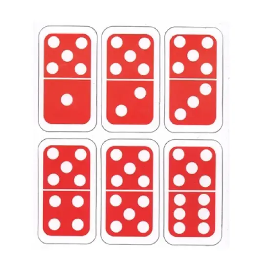 Ashley Productions Die-Cut Magnetic Dominoes, 36 Per Pack, 2 Packs image {2}
