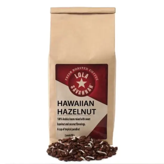 Lola Savannah Hawaiian Hazelnut Whole Bean Caffeinated Coffee - 32oz image {7}