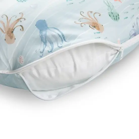 Boppy Premium Original Support Nursing Pillow Cover - Blue Ocean image {6}