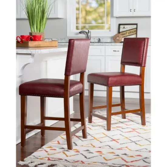 24" Brook Counter Height Barstool - Linon image {4}