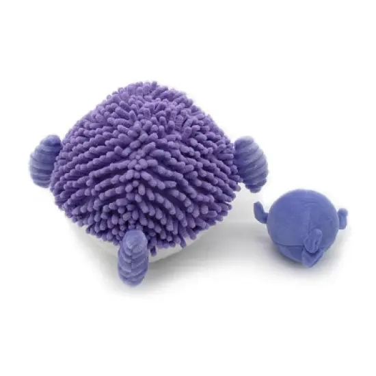 TriAction Toys Les Delingos Ptipotos Mom and Baby Puffer Fish | Purple image {1}
