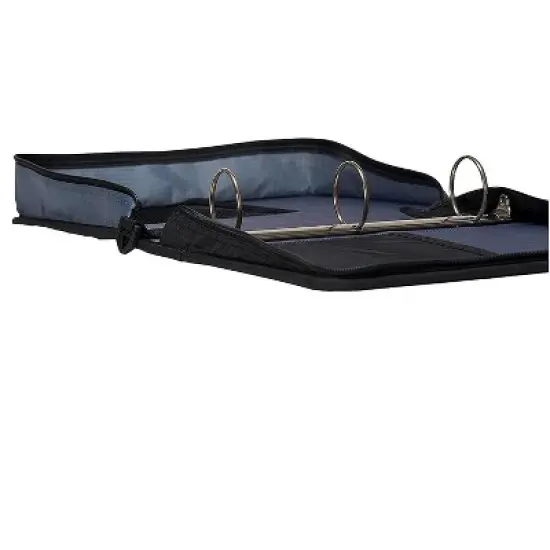 Case-It The Classic Zipper Binder - 2 Inch O-Rings - Multiple Pockets - 800 Sheet Capacity - Comes with Shoulder Strap image {2}