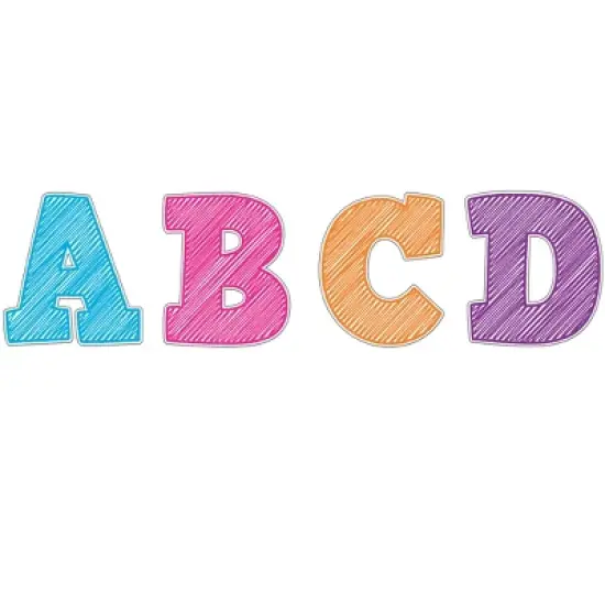 Teacher Created Resources&reg; Scribble Bold Block 3" Magnetic Letters image {1}