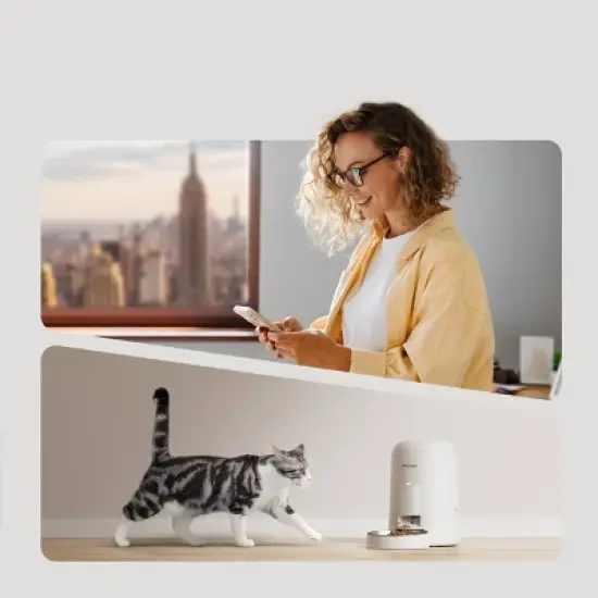 Petlibro 2L Wire Free Air Automatic WiFi Cat and Dog Automated Feeder image {6}