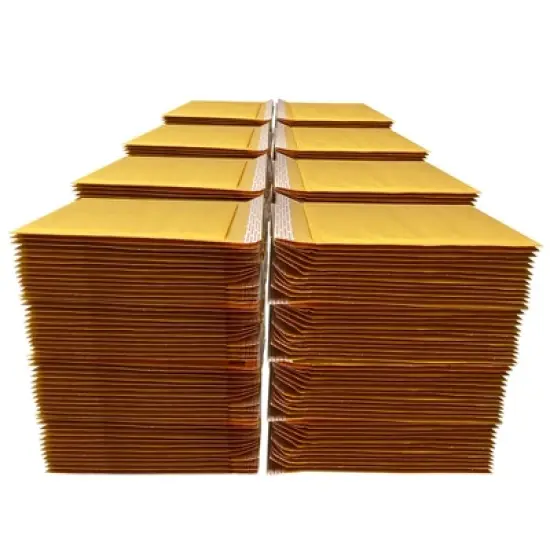 UOFFICE Pack of 1000 Kraft Bubble Mailers 8.5" x 12" - #2 Self-Seal Padded Bags image {12}