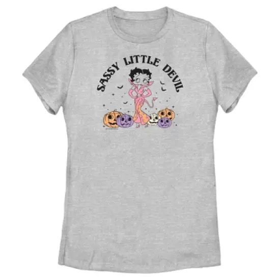 Women's Betty Boop Halloween Sassy Little Devil T-Shirt image {3}