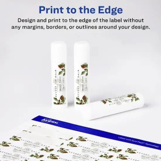 Avery Matte White Rectangle Labels, .5" x 1.75" image {2}