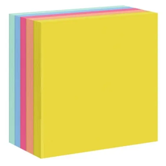Post-it&reg; Super Sticky Notes, 3x3 in, Summer Joy Collection, Assorted Colors, 90 Sheets/Pad, 5 Pads/Pack, 2 Packs image {2}