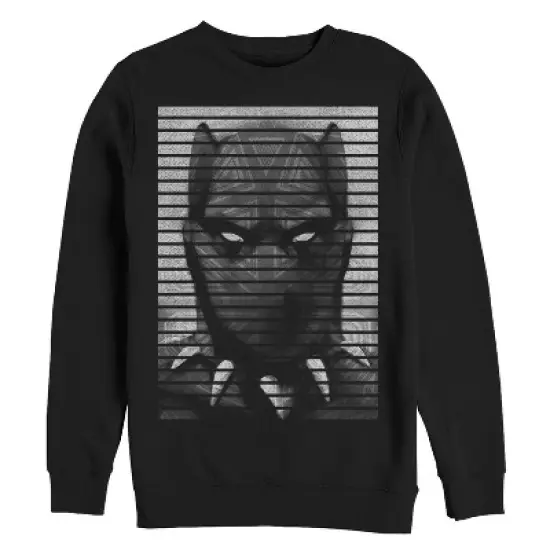 Men's Marvel Black Panther Striped Profile Sweatshirt image {2}