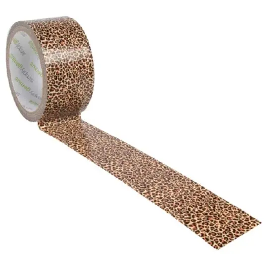 Simply Genius Pattern Duct Tape Heavy Duty, Colored Craft Supplies for Kids & Adults DIY Projects, 1.8 in x 10 yards (Lucky Leopard) image {2}