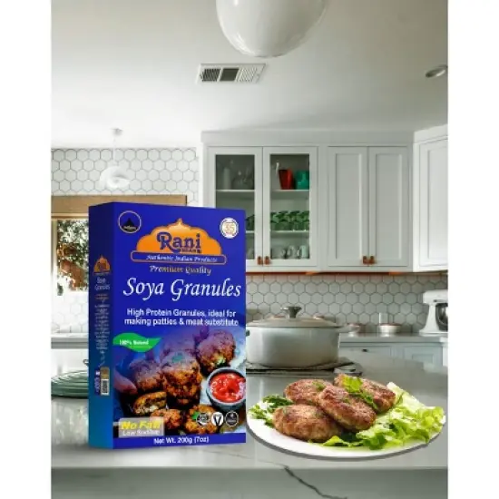Soya Granules (High Protein) - 7oz (200g) - Rani Brand Authentic Indian Products image {3}