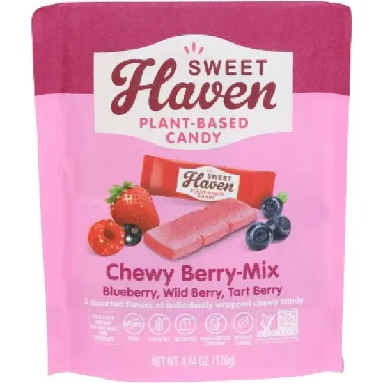 Sweet Haven Chewy Candy Berry Mix - Case of 6 - 4.44 oz image {1}
