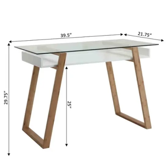 Oslo Sundance Desk White - Breighton Home image {3}