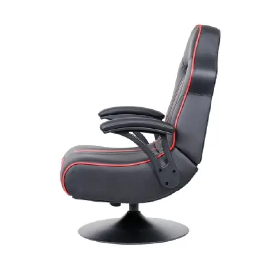 Torque Bluetooth Audio Pedestal Gaming Chair with Subwoofer Black/Red - X Rocker image {6}