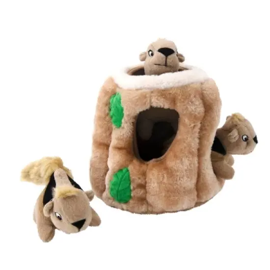 Outward Hound Hide-A-Squirrel Puzzle Plush Dog Toy image {2}