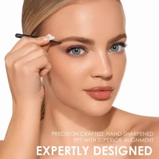 JAPONESQUE Pointed-Slant & Slant Tweezers - Rose Gold image {1}