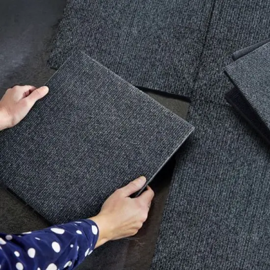 Carpet floor 12" Patio Deck Tiles, 36 Pcs DIY Module Interlocking Decking Carpet image {5}