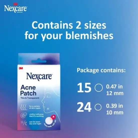 Nexcare Thin & Transparent Acne Patches - 39ct image {8}