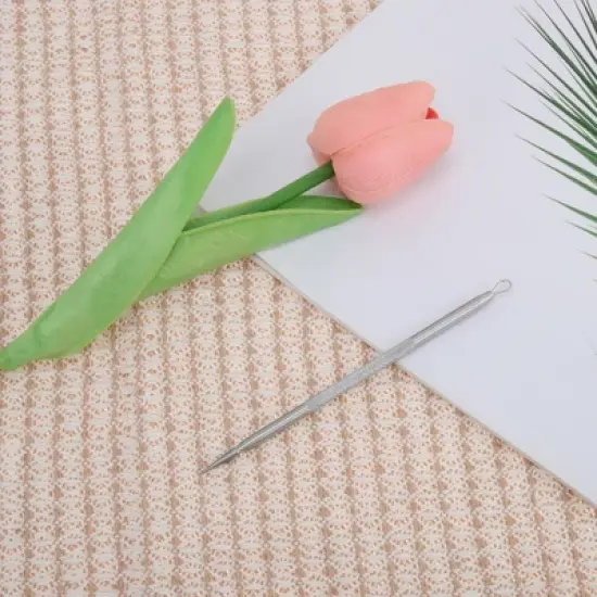 Unique Bargains Convenient Pimple Extractor Silver Tone 1 Pc image {5}