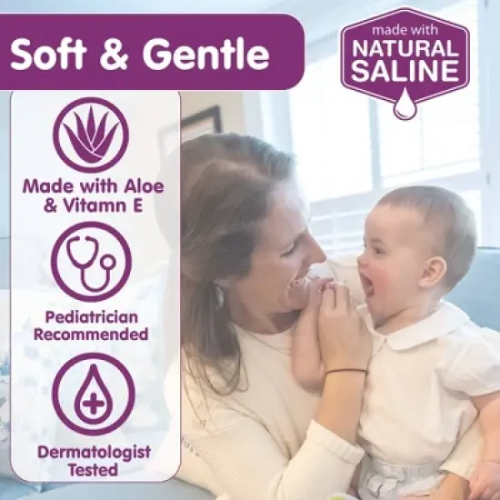 Boogie Wipes Saline Nose & Face Wipes For On The Go in Fresh Scent - 20ct image {3}