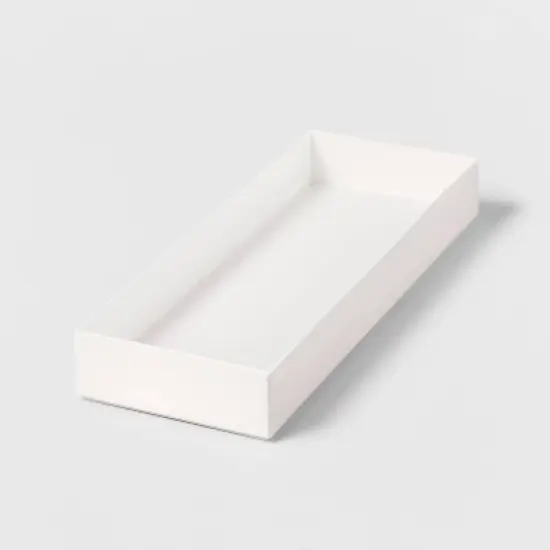 6"x16" Drawer Organizer White - Brightroom&trade;: Kitchen & Bathroom In-Drawer Flatware Storage, Dishwasher-Safe image {3}