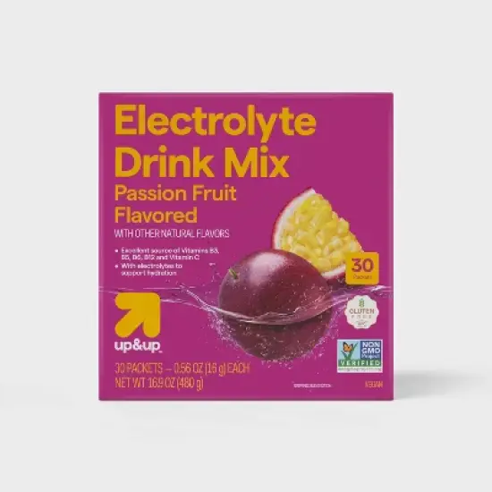 Hydration with Electrolytes Drink Mix - Passion Fruit - up&up&trade; image {8}
