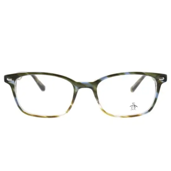 Original Penguin The Clyde LT Unisex Rectangle Eyeglasses Liquid Tortoise 52mm image {1}