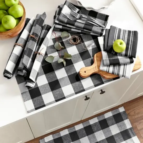 Elrene Farmhouse Living Buffalo Check Placemats, Set of 4 - 13" x 19" - Elrene Home Fashions image {2}