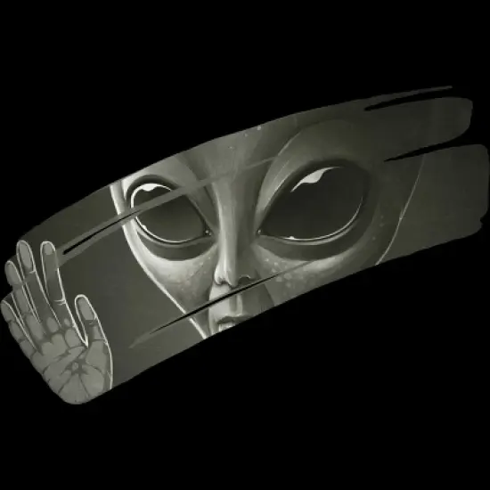 Junior's Design By Humans Alien By surgeryminor T-Shirt image {1}