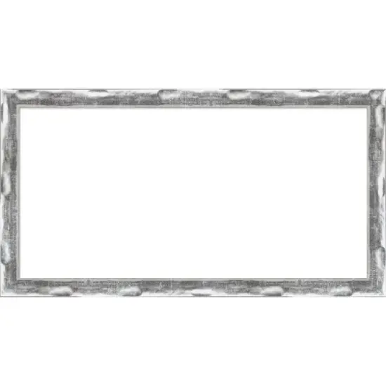 Amanti Art Scratched Wave Chrome Framed Dry Erase Magnetic Board image {10}