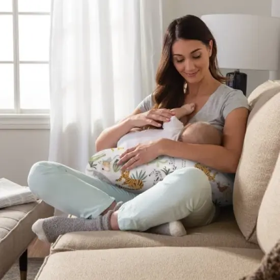 Boppy Original Support Nursing Pillow Cover - Colorful Wildlife image {1}