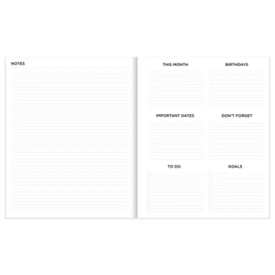 TF Publishing 2023-24 Academic Planner Monthly 9"x11" Simply Black image {2}