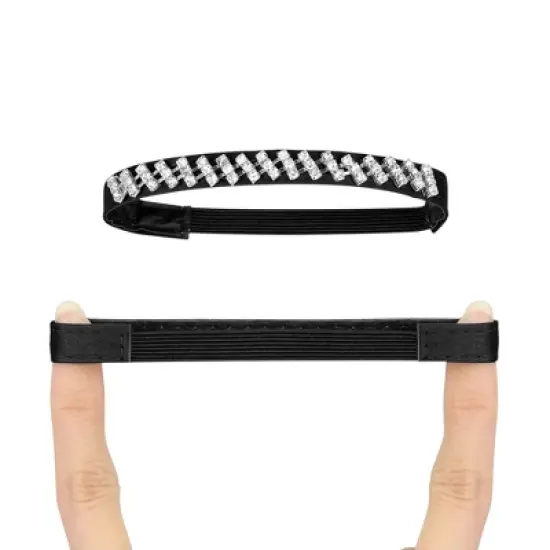 Allegra K Womens Elastic Shoe Ankle Straps Blink Detachable Shoe Strap Band for Heels image {1}