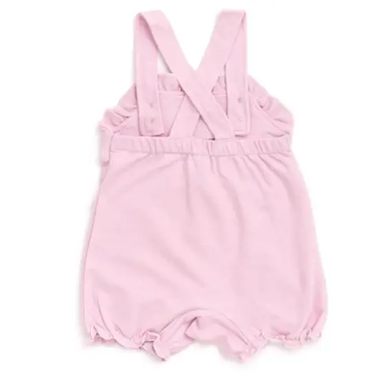 Disney Princess Ariel Baby Girls French Terry Short Overalls T-Shirt and Hat 3 Piece Outfit Set Newborn to Infant image {4}