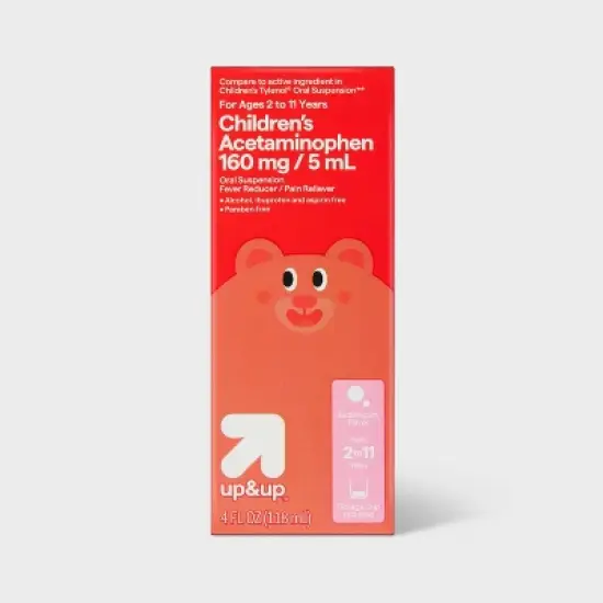 Children's Acetaminophen Pain Reliever & Fever Reducer Liquid - Bubblegum - 4 fl oz. - up&up&trade; image {6}