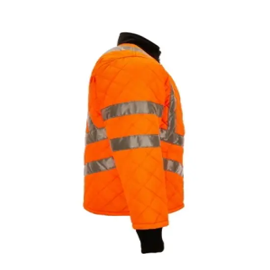 RefrigiWear HiVis Insulated Diamond Quilted Water Repellent Jacket image {3}