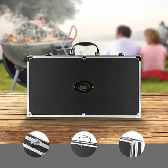 Kaluns Grill Set, 21 Piece Grilling Utensils Set, Stainless Steel, Strong and Durable Grill Tools, Dishwasher Safe image {3}