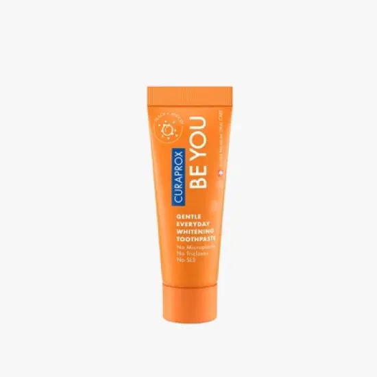 Curaprox Be You Toothpaste Peach + Apricot, 10ml &ndash; Gentle Enzymatic Whitening & Fresh Finish, 3-Pack image {1}